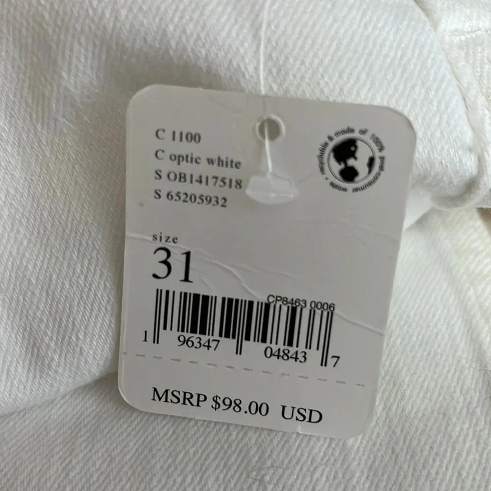 Free People We The Free Carmen High Waist Flare Jeans in Optic White - Size 31_7